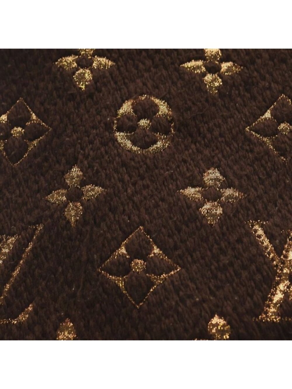 Louis Vuitton Echarpe Logomania Shine Wool Silk Fringe Scarf Brown Is0262 - Picture 2 of 6